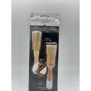 Plaid:Craft HDC34909 FolkArt Home Decor Paint & Wax Brush Set-